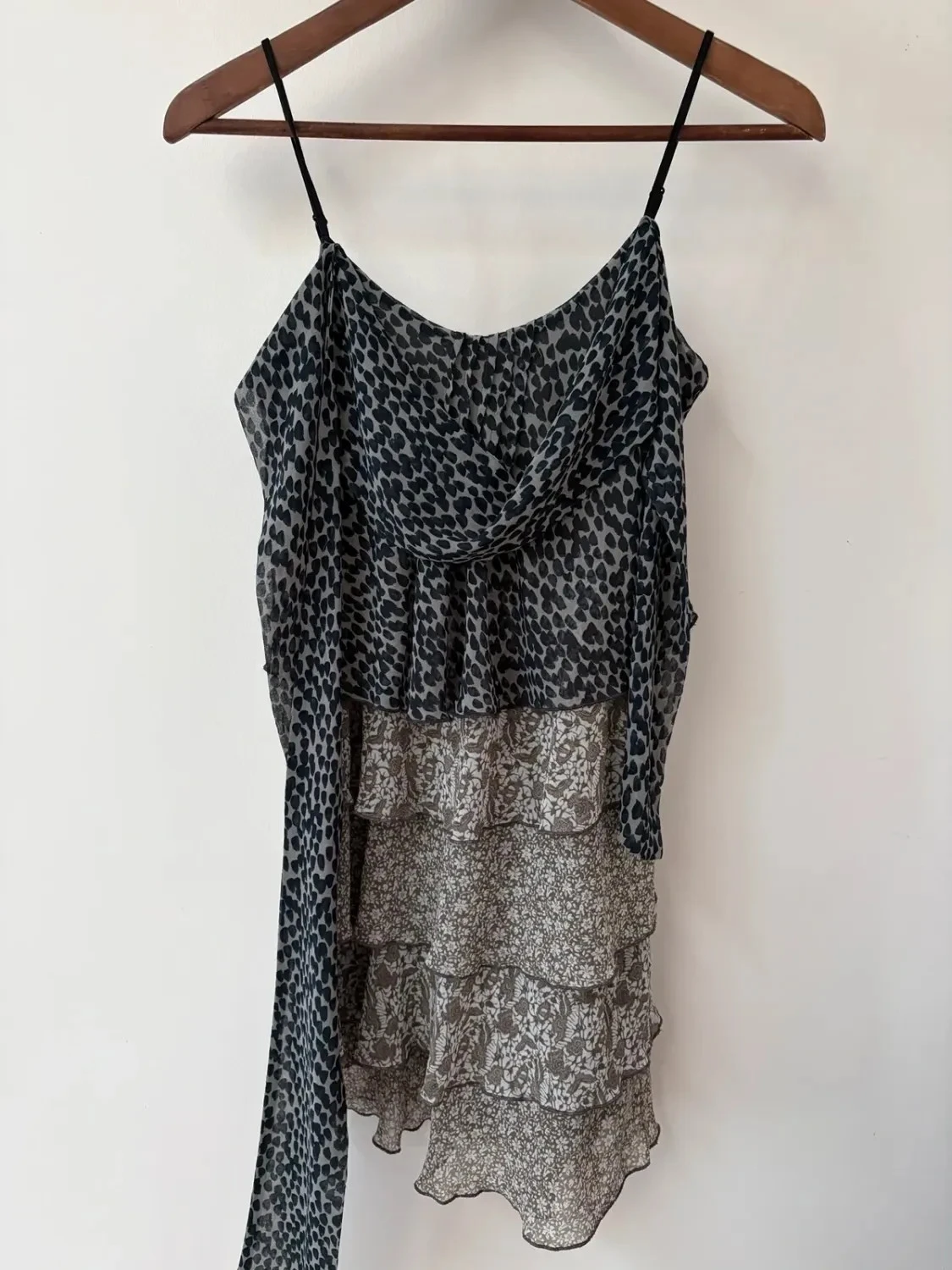Vestido asimétrico con volantes bohémico Cop Copine T36 – photo 3
